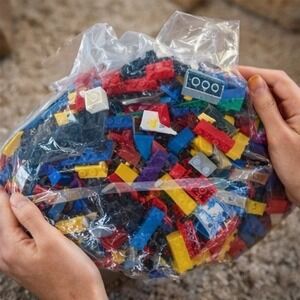 Lego Bulk Lot Assorted Bricks Plates Specialty Pieces Multi Color 1.5lb Mixed